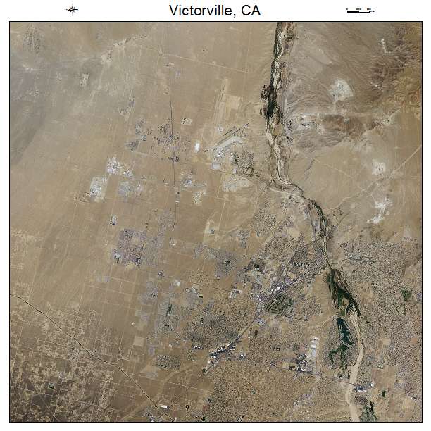 Victorville, CA air photo map