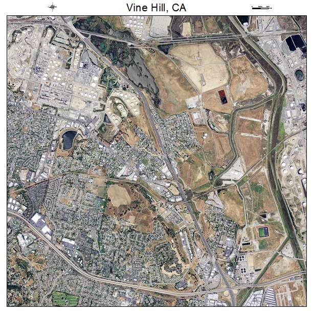 Vine Hill, CA air photo map
