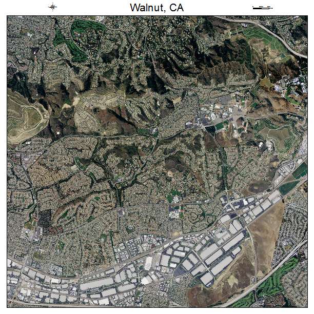 Walnut, CA air photo map