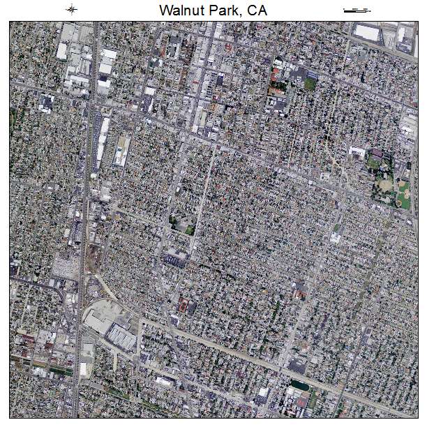 Walnut Park, CA air photo map