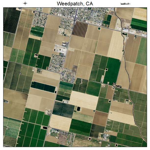 Weedpatch, CA air photo map