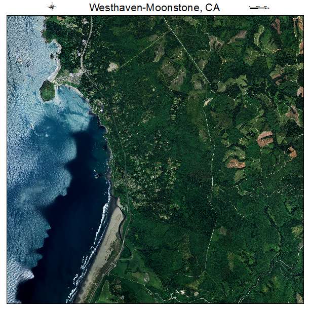 Westhaven Moonstone, CA air photo map