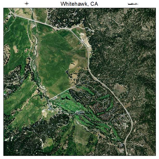 Whitehawk, CA air photo map