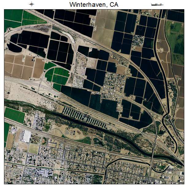 Winterhaven, CA air photo map
