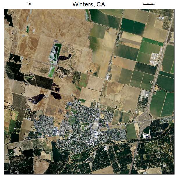 Winters, CA air photo map