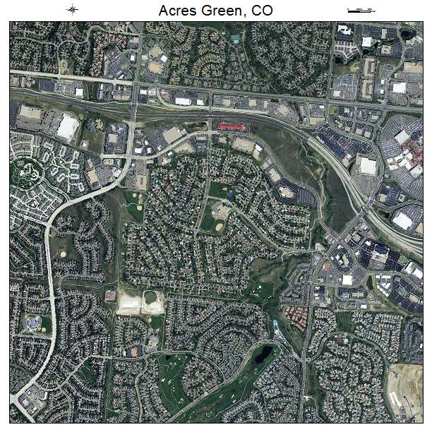 Acres Green, CO air photo map
