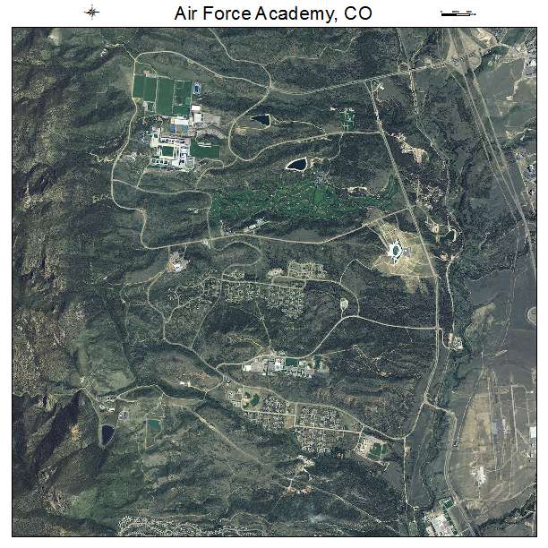 Air Force Academy, CO air photo map