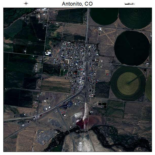 Antonito, CO air photo map