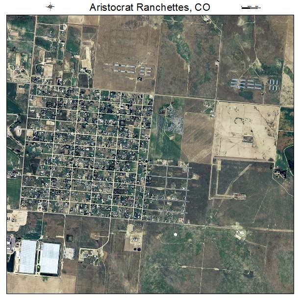 Aristocrat Ranchettes, CO air photo map