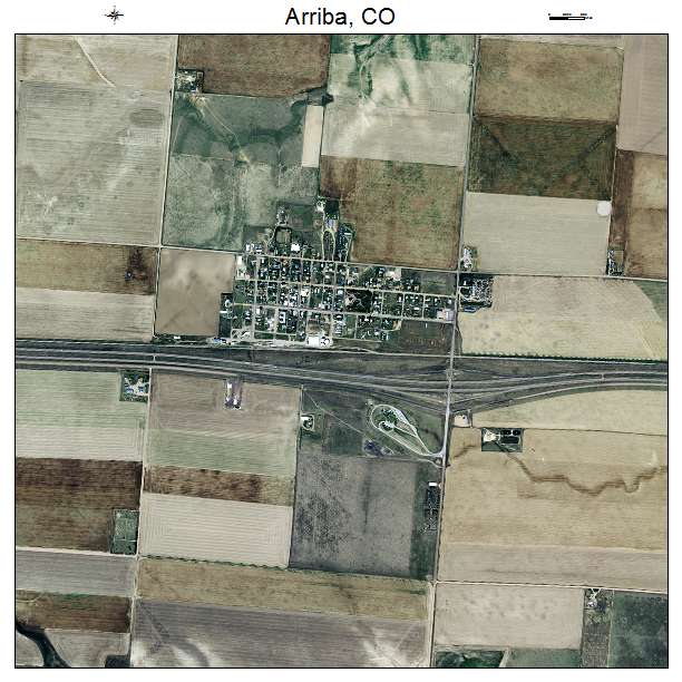 Arriba, CO air photo map