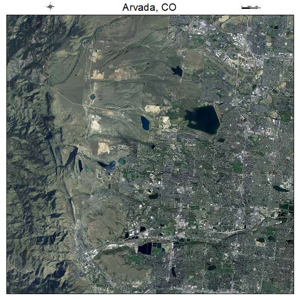 Arvada, CO air photo map