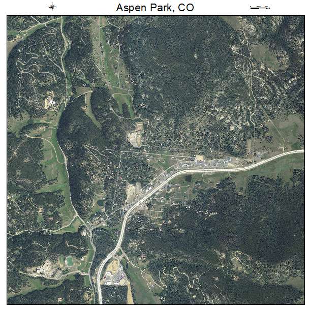 Aspen Park, CO air photo map