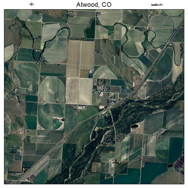 Atwood, CO air photo map
