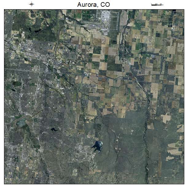 Aurora, CO air photo map