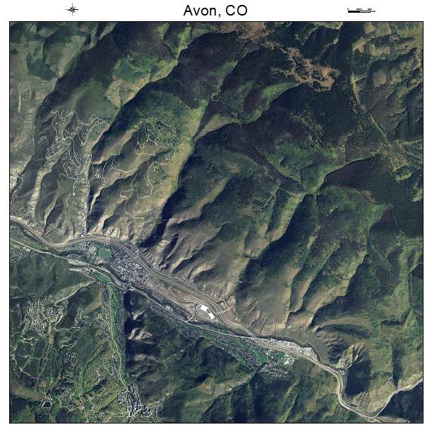Avon, CO air photo map