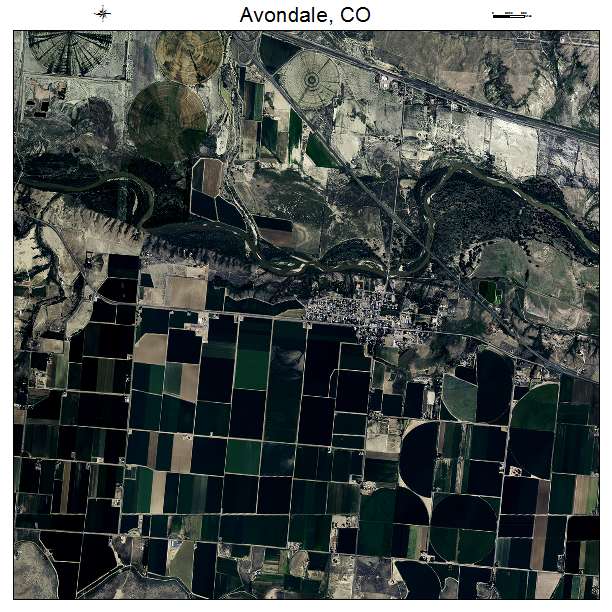 Avondale, CO air photo map