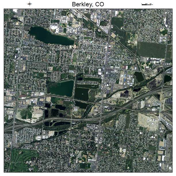 Berkley, CO air photo map
