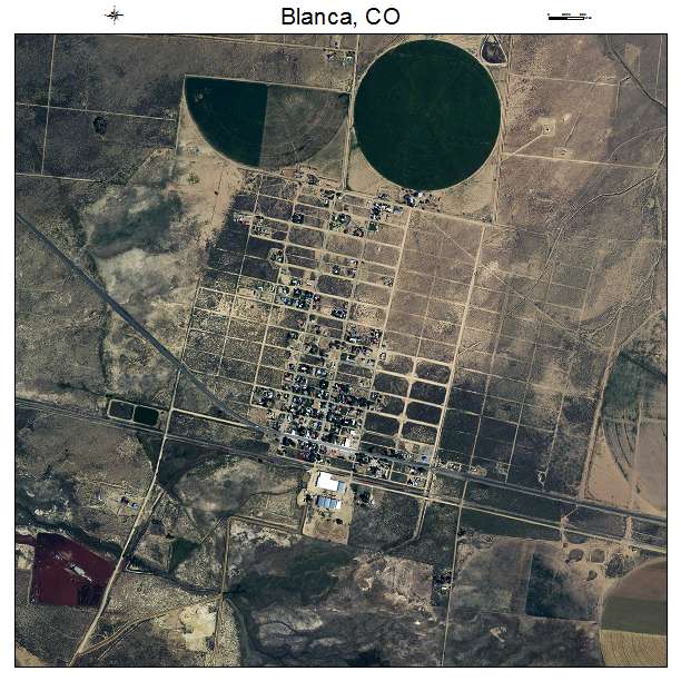 Blanca, CO air photo map