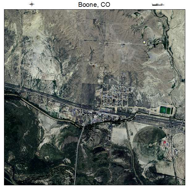 Boone, CO air photo map