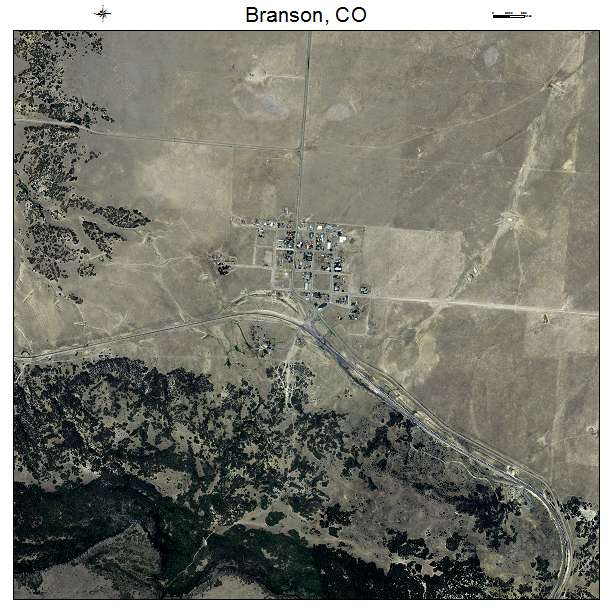 Branson, CO air photo map