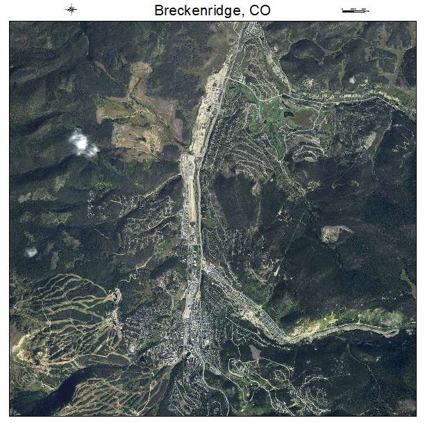 Breckenridge, CO air photo map