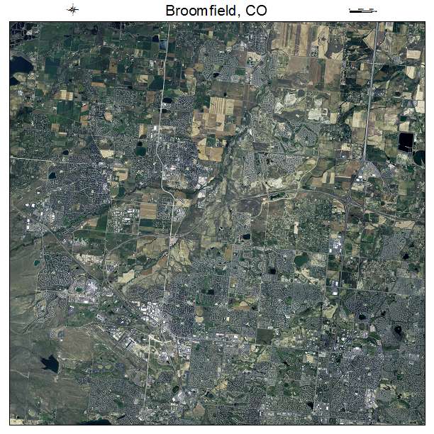 Broomfield, CO air photo map