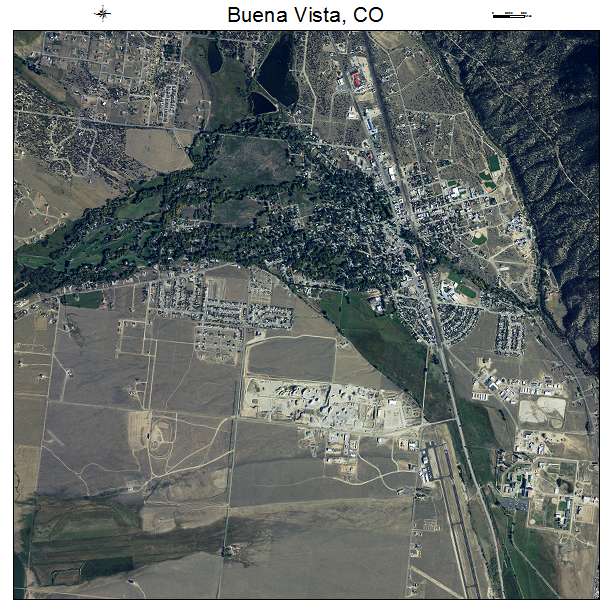 Buena Vista, CO air photo map