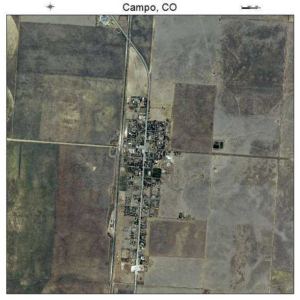 Campo, CO air photo map