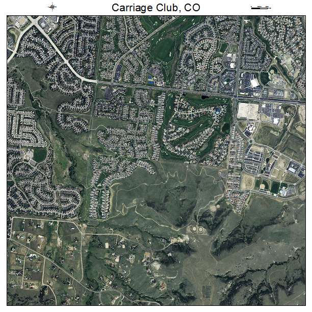 Carriage Club, CO air photo map