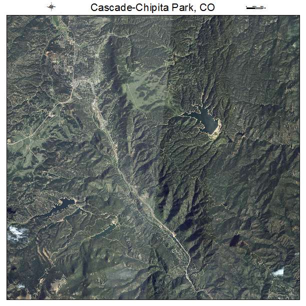 Cascade Chipita Park, CO air photo map