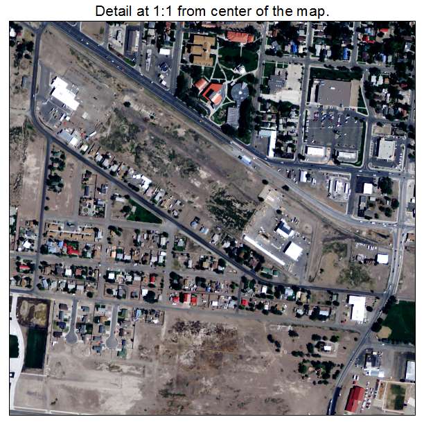 Alamosa, Colorado aerial imagery detail
