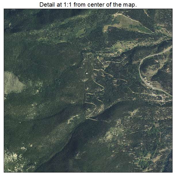 Allenspark, Colorado aerial imagery detail