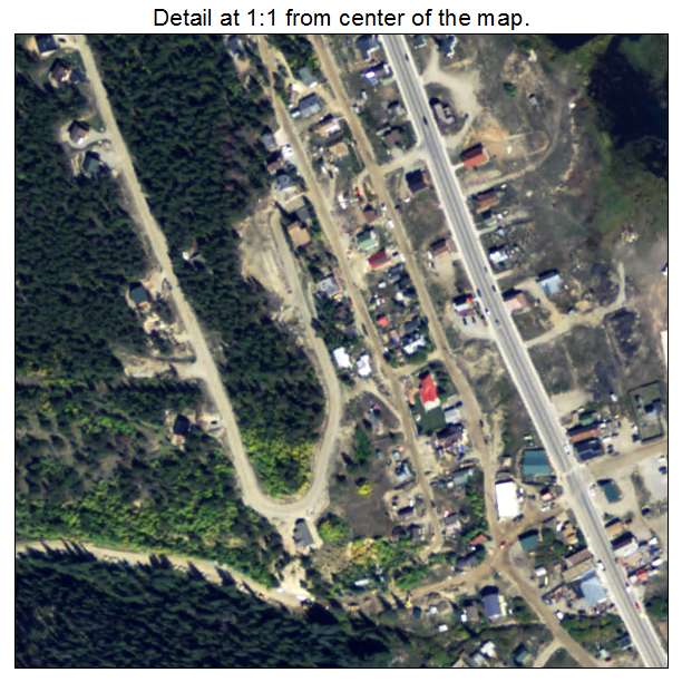 Alma, Colorado aerial imagery detail