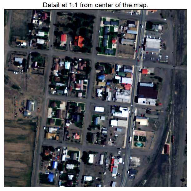 Antonito, Colorado aerial imagery detail