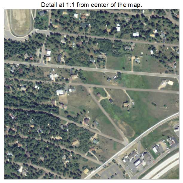 Aspen Park, Colorado aerial imagery detail