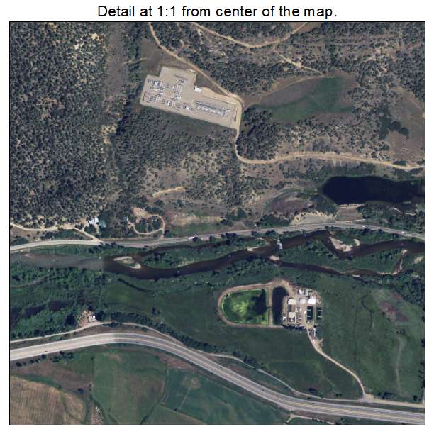 Basalt, Colorado aerial imagery detail