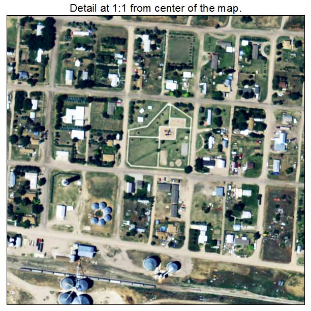Bethune, Colorado aerial imagery detail