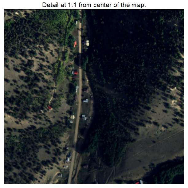 Bonanza, Colorado aerial imagery detail