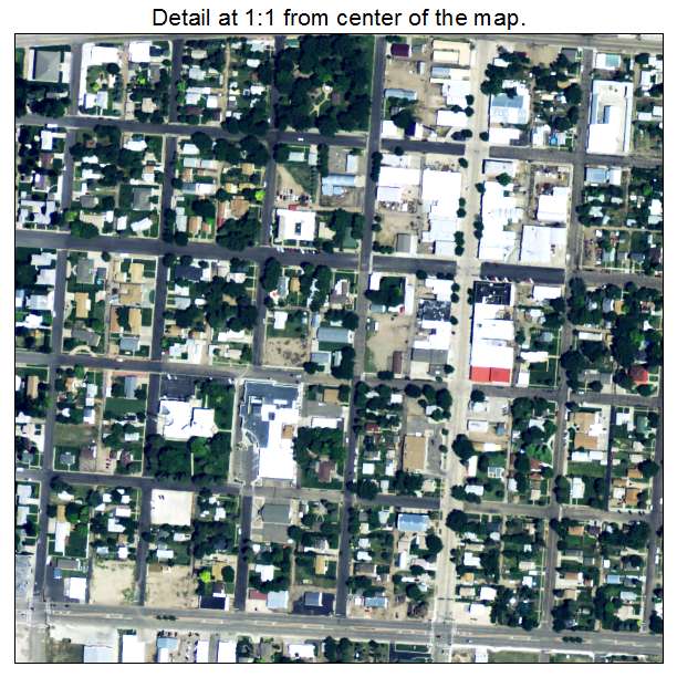 Burlington, Colorado aerial imagery detail