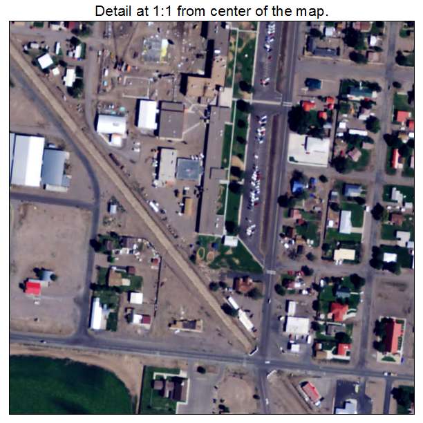 Center, Colorado aerial imagery detail