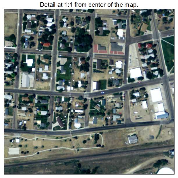 Cheyenne Wells, Colorado aerial imagery detail