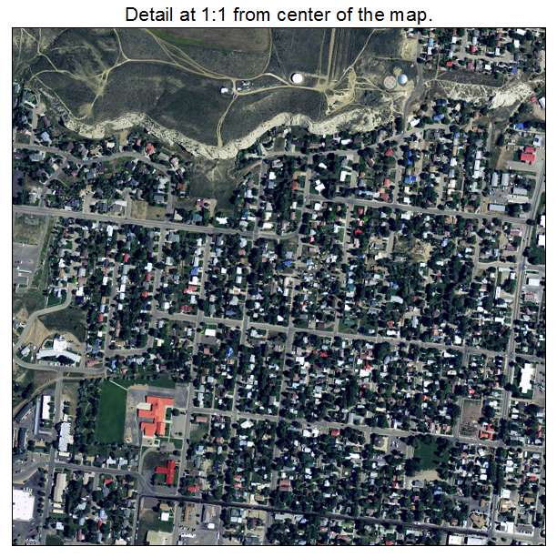 Craig, Colorado aerial imagery detail