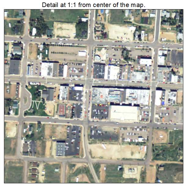 Cripple Creek, Colorado aerial imagery detail