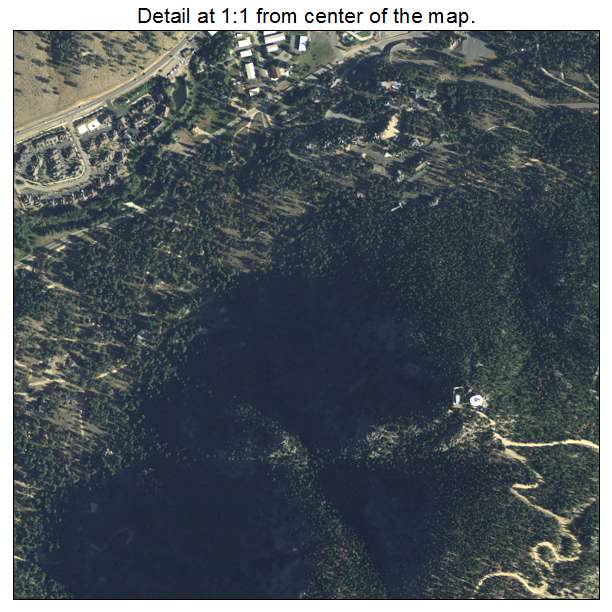 Estes Park, Colorado aerial imagery detail