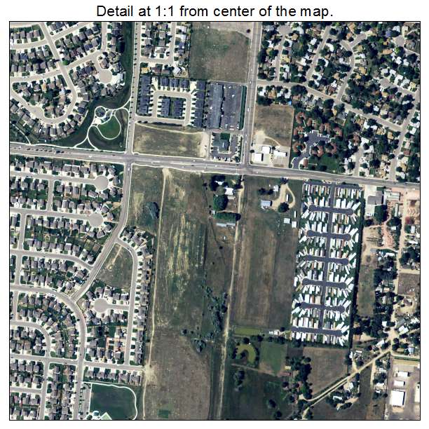 Evans, Colorado aerial imagery detail