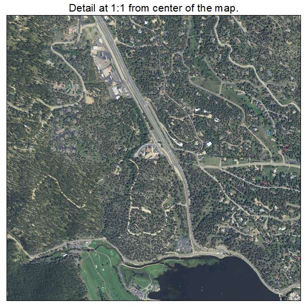 Evergreen, Colorado aerial imagery detail