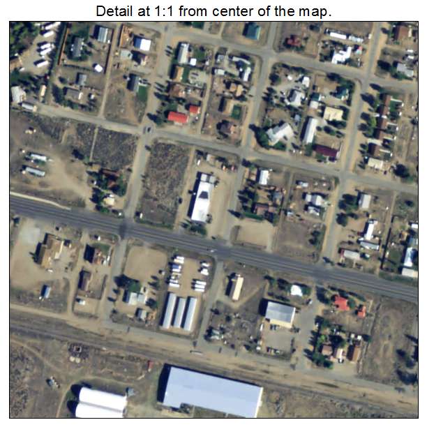 Fort Garland, Colorado aerial imagery detail