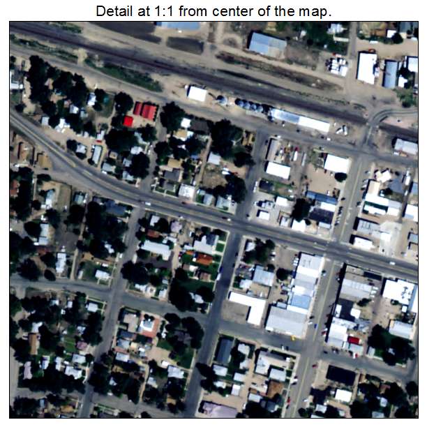 Fowler, Colorado aerial imagery detail