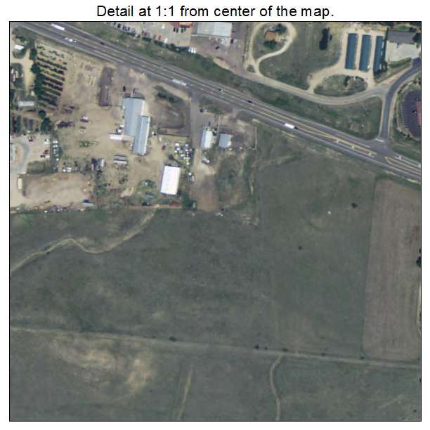 Franktown, Colorado aerial imagery detail