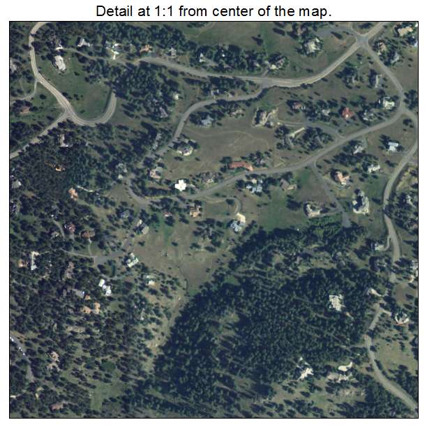 Genesee, Colorado aerial imagery detail